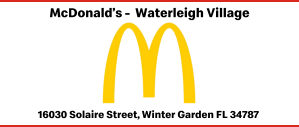 NOW OPEN McDonald’s in Waterleigh Village