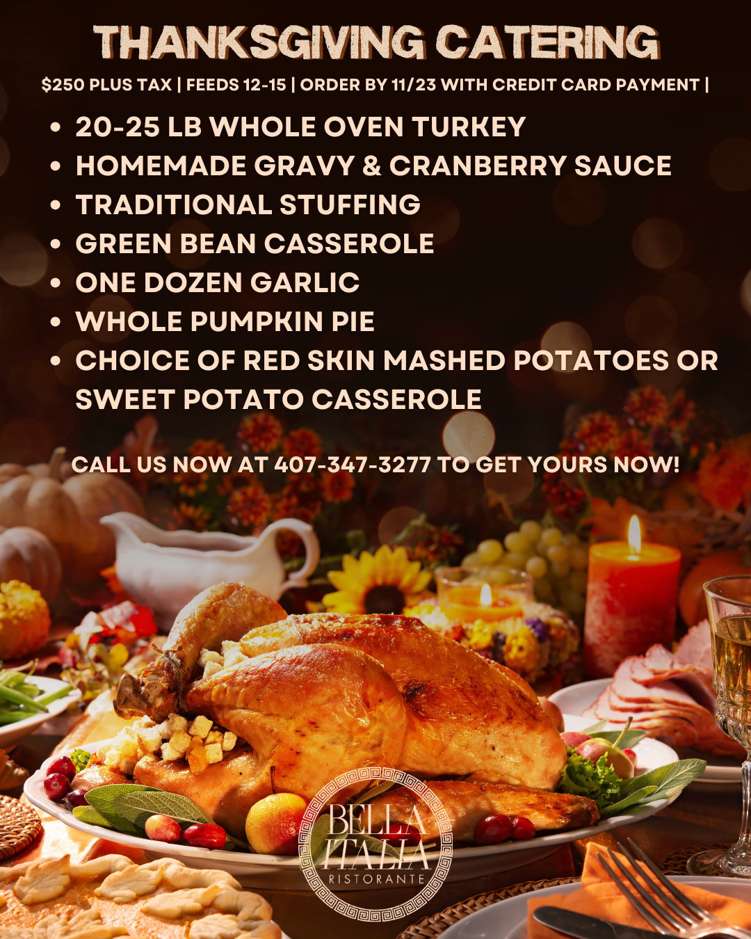 Winter Garden holiday catering